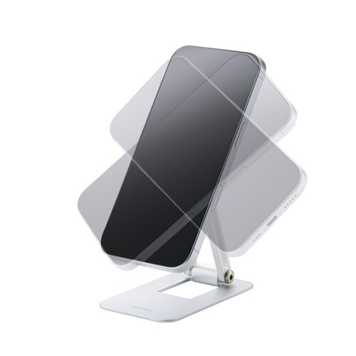 マグセーフ スマホスタンド 薄型 銀