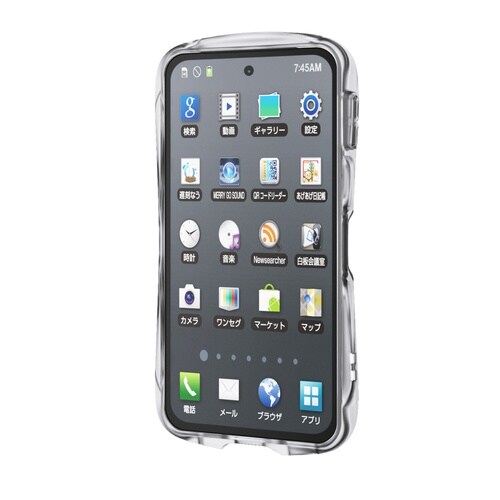 AQUOSsense10ケース グリッピー クリア