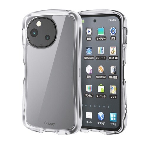 AQUOSsense10ケース グリッピー クリア