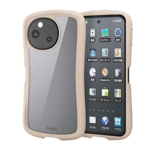 AQUOSsense10ケース グリッピーベージュ