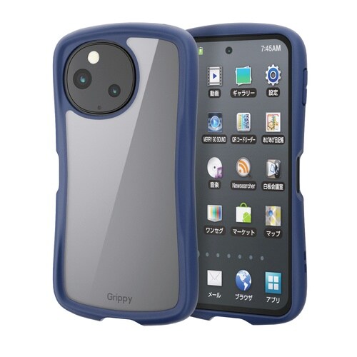 AQUOSsense10ケース グリッピー 紺