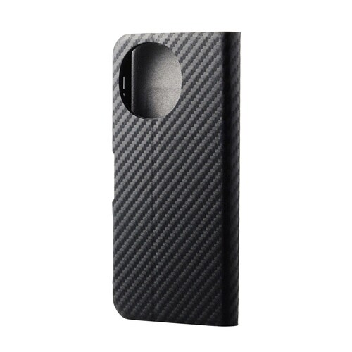 AQUOSsense10ケース 手帳型 カーボン