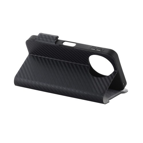 AQUOSsense10ケース 手帳型 カーボン