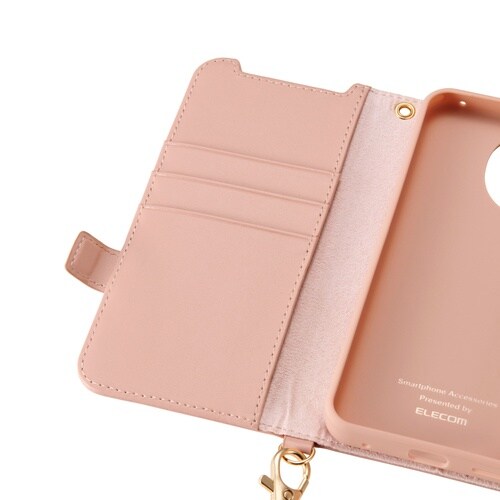 AQUOSsense10ケース 手帳型ハンド付 桃