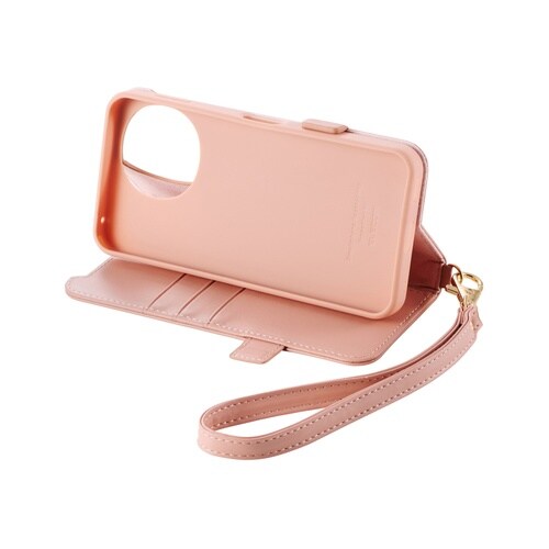 AQUOSsense10ケース 手帳型ハンド付 桃