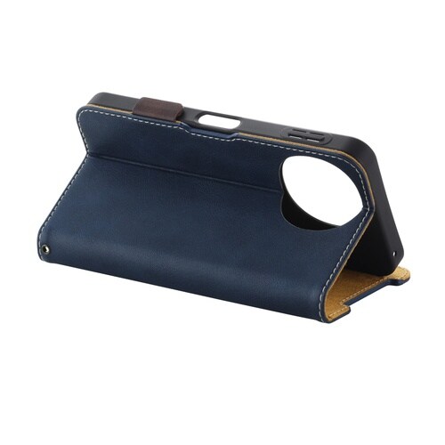 AQUOSsense10ケース 手帳型耐衝撃 紺