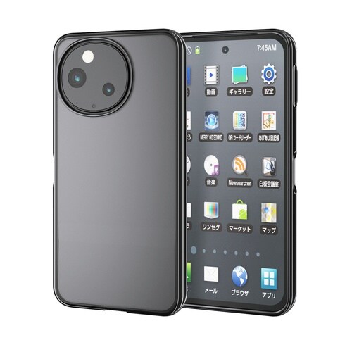 AQUOSsense10ケース ソフトメタル 黒