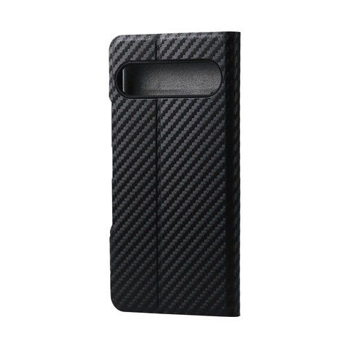 Xperia10VIIケース 手帳型 カーボン