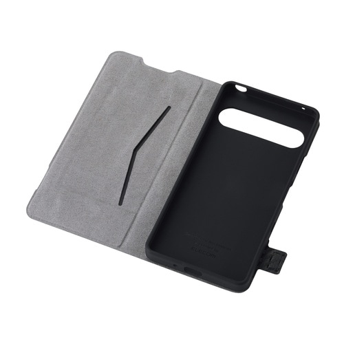 Xperia10VIIケース 手帳型 カーボン