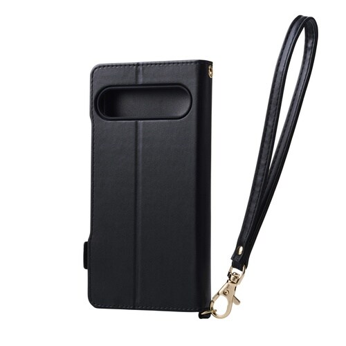 Xperia10VIIケース 手帳型ハンド付 黒