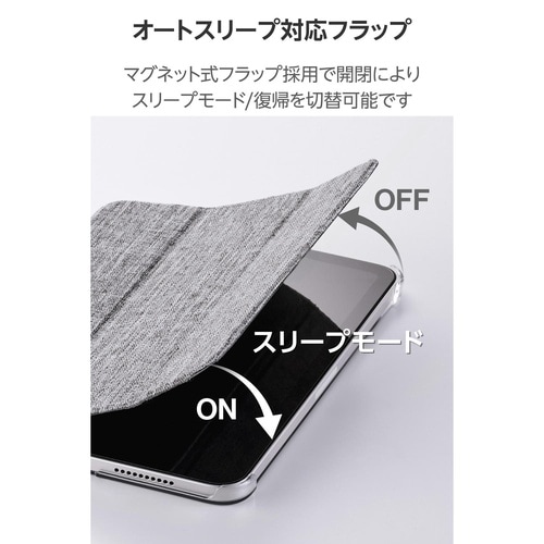 iPadminiケース 薄型軽量 グレー