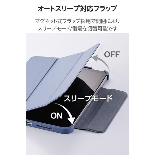 iPadminiケース 薄型耐衝撃 ブルー