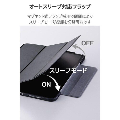 iPadminiケース 薄型耐衝撃 ブラック