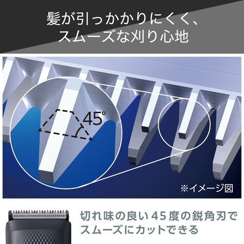 バリカン 充電交流両用 防水 グレー