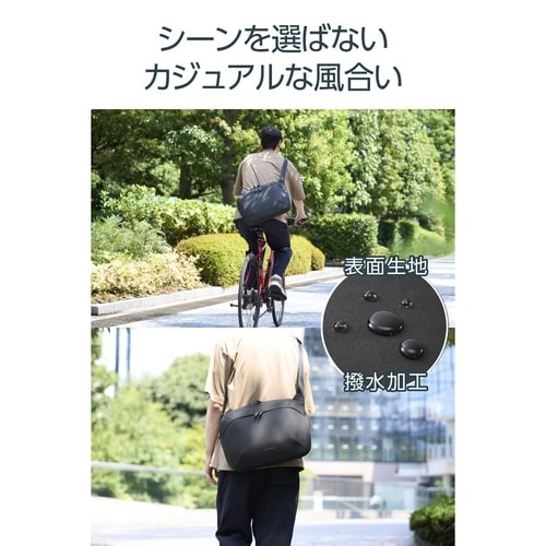 ショルダーバッグ ZEROSHOCK 衝撃吸収 黒