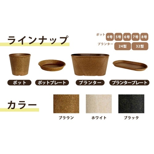 もみっくプランタープレート 24型 ホワイト