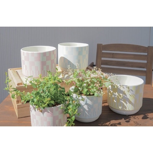 モダンパターンポット