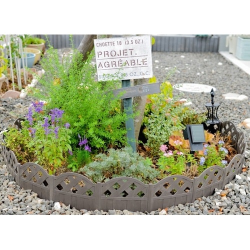 おてがる花壇のデコフェンス ホワイト 8枚入