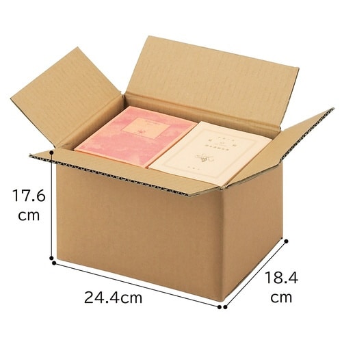 ダンボールW24.4×D18.4×H17.6