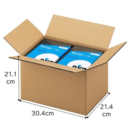 ダンボールW30.4×D21.4×H21.1