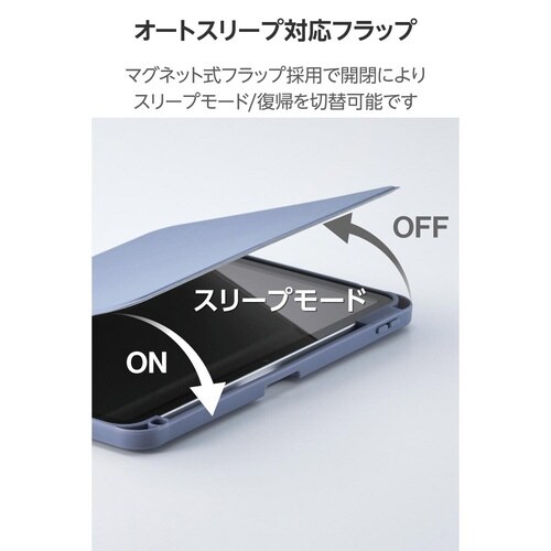 iPadケース A16 360度回転 ブルー