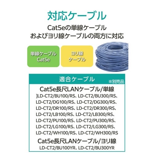 RJ45コネクタ Cat5e 10個 透明