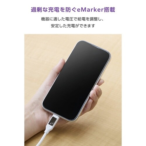 電力表示ケーブル C−C 2m 240W ホワイト