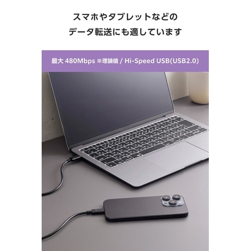 Type−Cケーブル 240W 2m ブラック