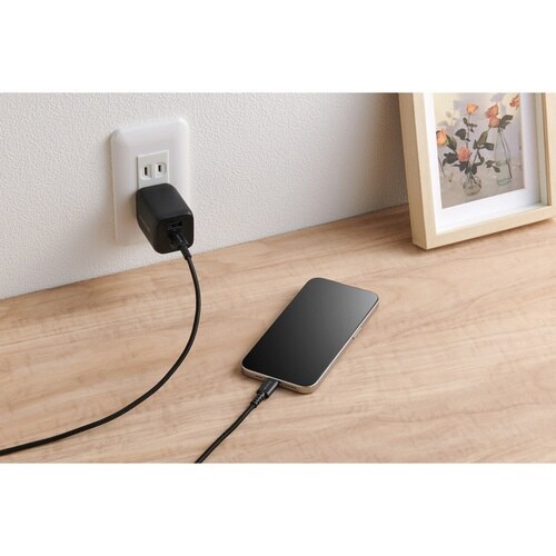 高耐久ケーブル C−C 1m 240W 認証品 黒