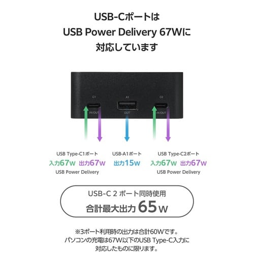 モバイルバッテリー20400mAh 残量表示 黒