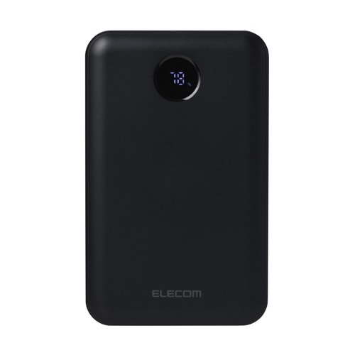 モバイルバッテリー10000mAh ケーブル付 黒