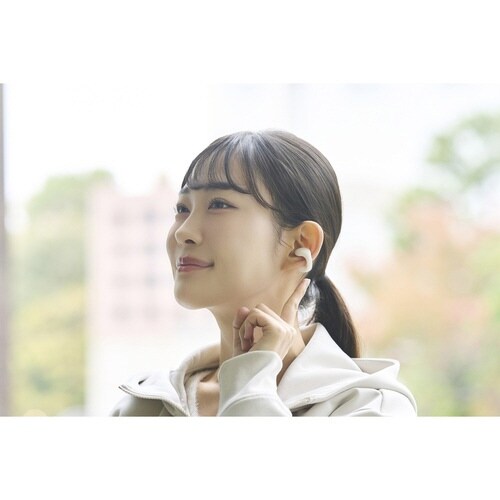 Bluetoothイヤホン イヤーカフ型 ホワイト