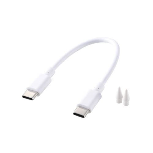 iPad用アクティブタッチペン USB−C充電 白