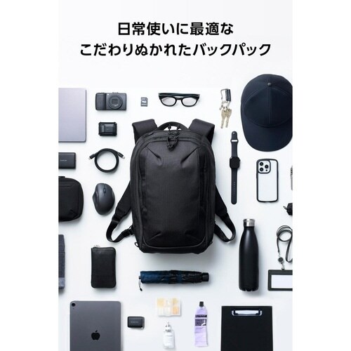 リュック 14L 高耐久 MNL 撥水 ブラック