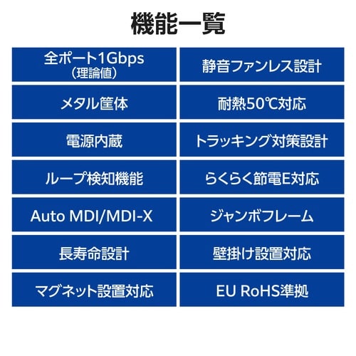 LANハブ 5ポート Giga対応 ブラック