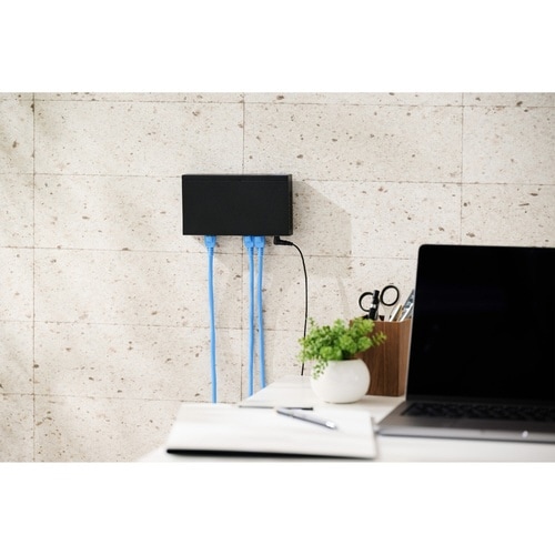 LANハブ 8ポート Giga対応 メタルAC 黒