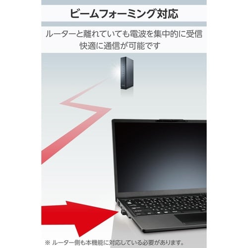 無線LANアダプター Wi−Fi6 小型 ブラック