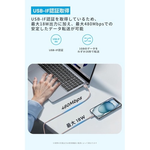 Zolo USB−C&USB−A1M