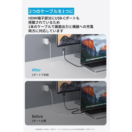 Nano USB−C&HDMI1.8M