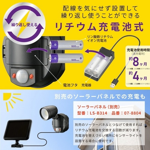 防犯センサーライトB100Y1