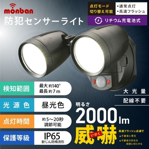 防犯センサーライトB200Y2