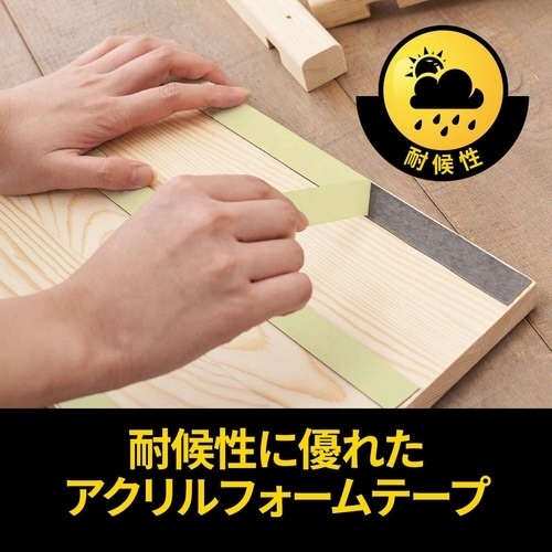 強力両面テープ 耐侯 アクリルフォーム 幅10mm