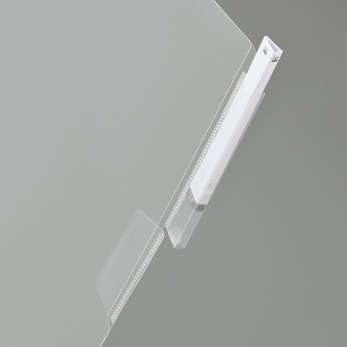 立体見出し付きクリヤーホルダー A4 乳白 5枚