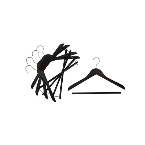 ハンガー 木製ハンガー 5本組 ダークブラウン