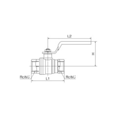 FF−10 FF型ボールバルブ 3/8