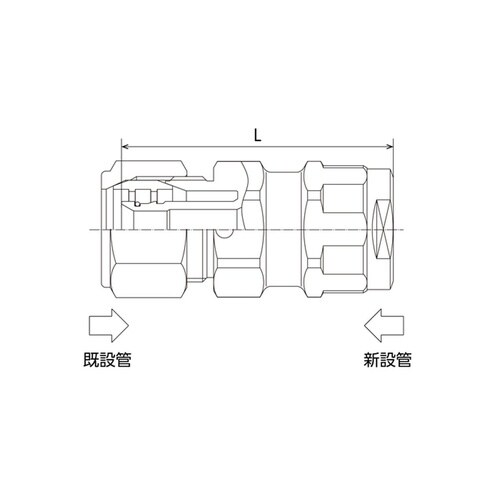 WJ61型 異種管変換継手