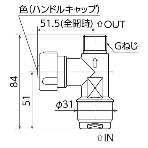 WMV2型バルブアイボリ