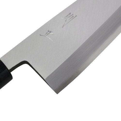 則正 出刃195mm 水牛 シノギ柄 黒箱