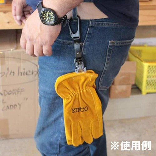 ALホルダー 青 カラビナxクリップ