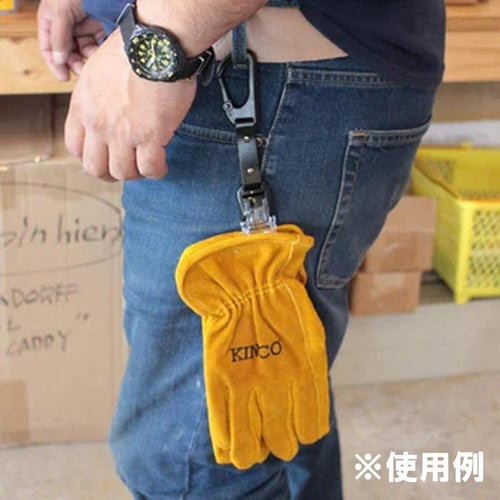 ALホルダー 緑 カラビナxクリップ